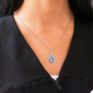 Personalized Graduation Cap Heart Birthstone Necklace, Graduation Gift for Class of 2026 Graduates