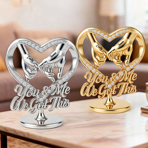Silver Anniversary, Gold Anniversary, We Got This - Personalized Couple Custom Shaped Acrylic Plaque