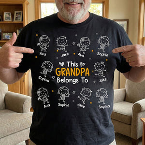 This Grandpa Belongs To Doodle - Personalized Shirt