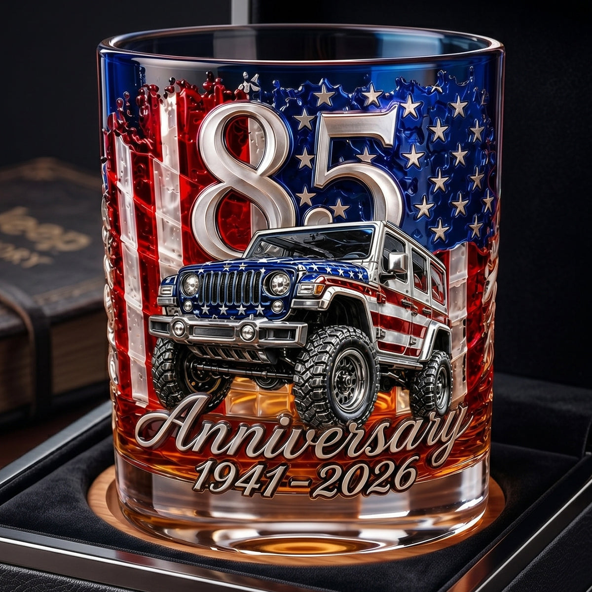 Celebrated 85th Anniversary Drinking Glass - Personalized Gifts