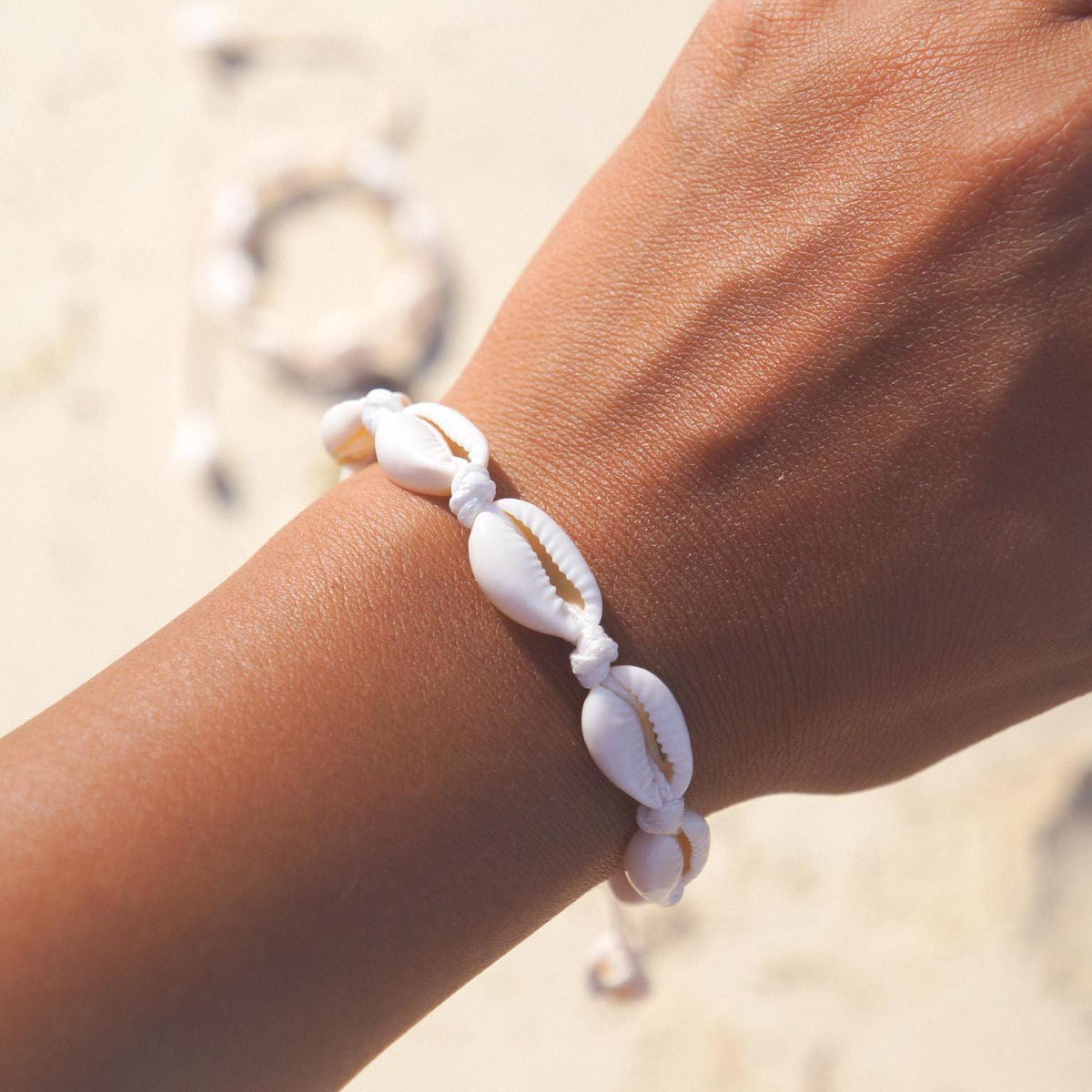 Cowrie Shell Anklet Adjustable Summer Festival Vacation Bracelet