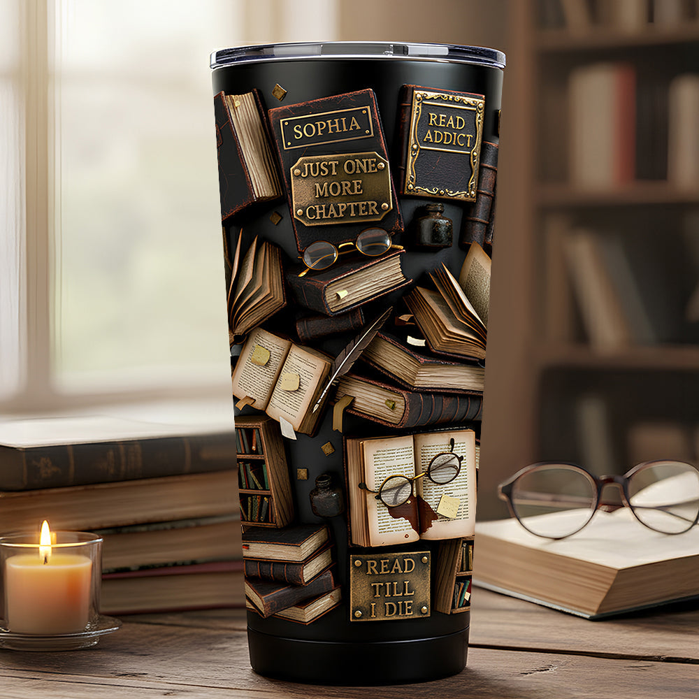 Reading Book Tumbler - Personalized Gifts For Book Lovers
