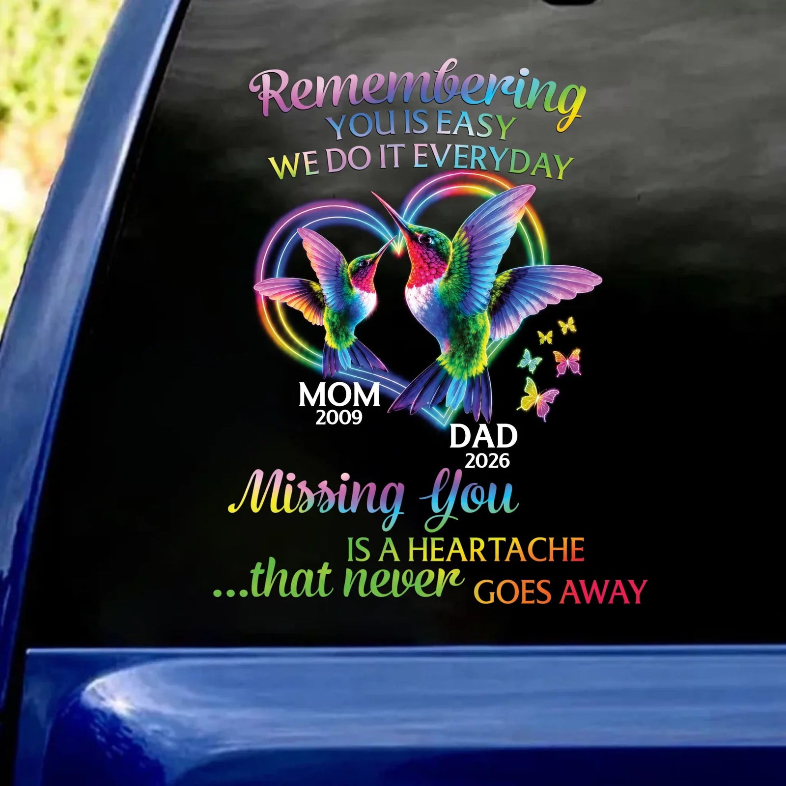 Missing You Is A Heartache That Never Goes Away - Personalized Sticker
