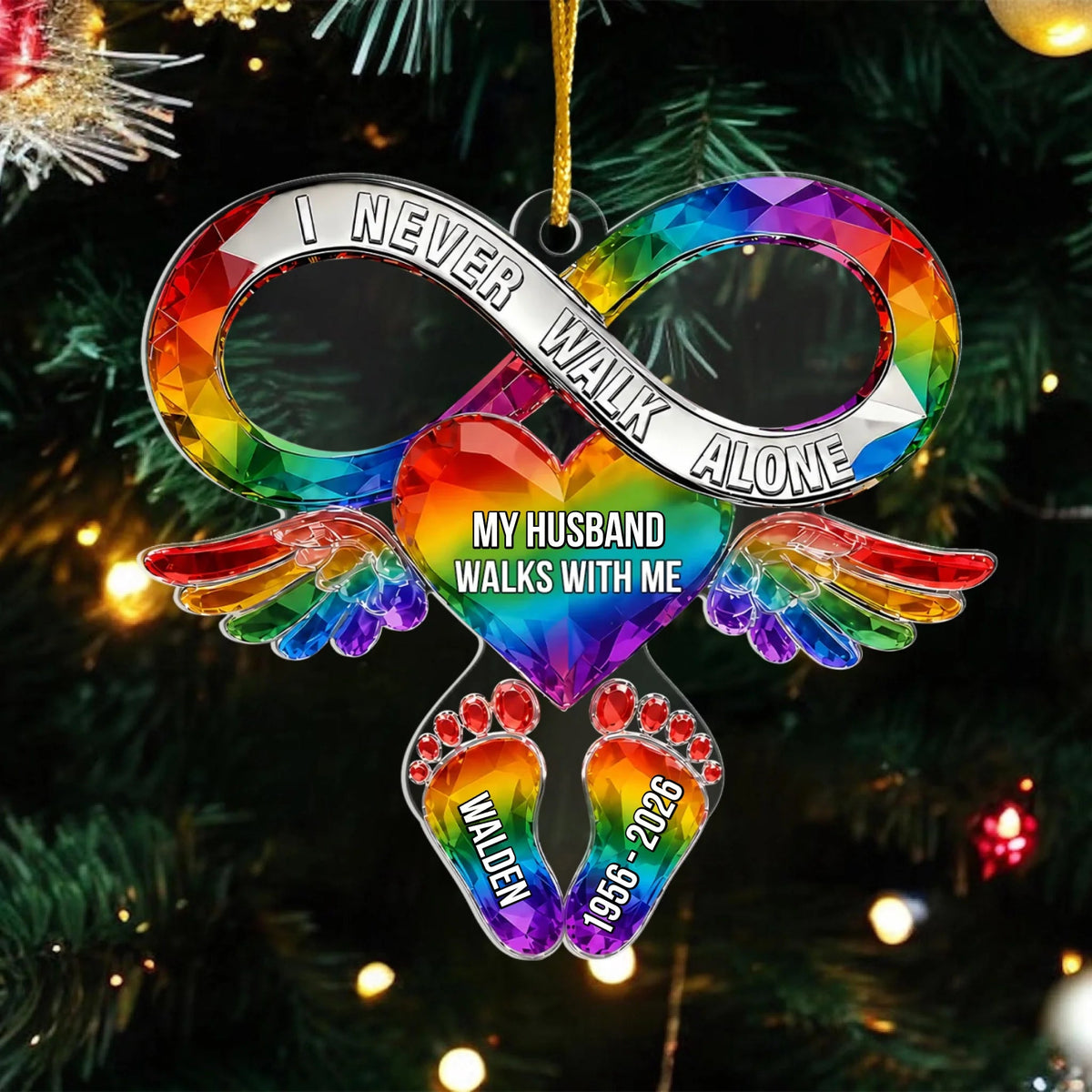 Your Love Still Rides Beside Me Every Day - Personalized Acrylic Ornament