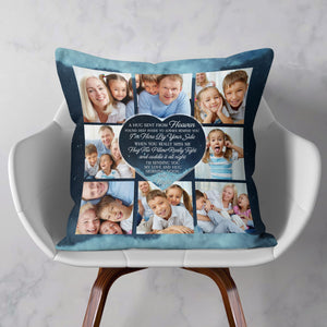 A Hug Sent From Heaven - Personalized Photo Pillow