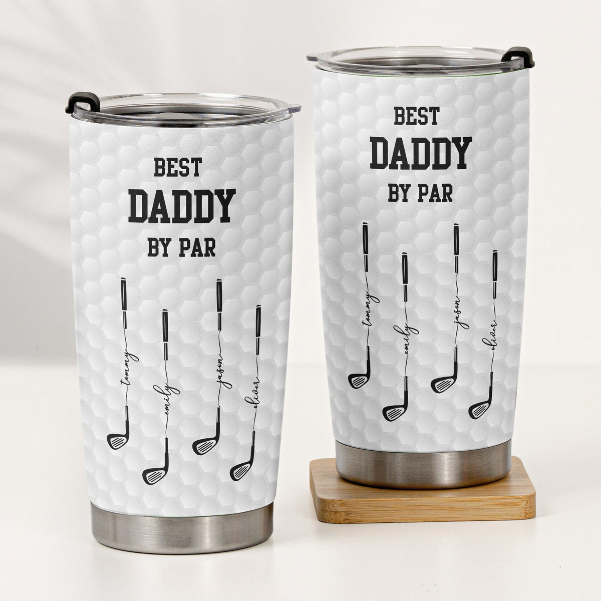 Father's Day Gifts, Best Dad By Par, Best Grandpa By Par - Personalized Tumbler