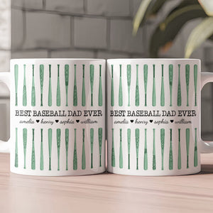 Baseball Dad Custom Name Father's Day Gift For Dad, Husband - Personalized Mug
