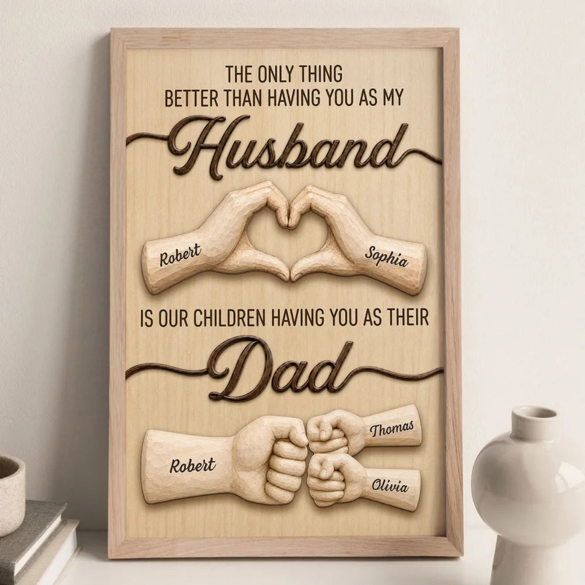 Personalized Poster - Unique Creative Father's Day Gift for Husband and Dad