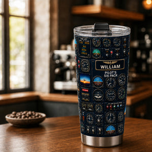 Six Packs of Pilots Tumbler Cup - Personalized Gifts For Pilots