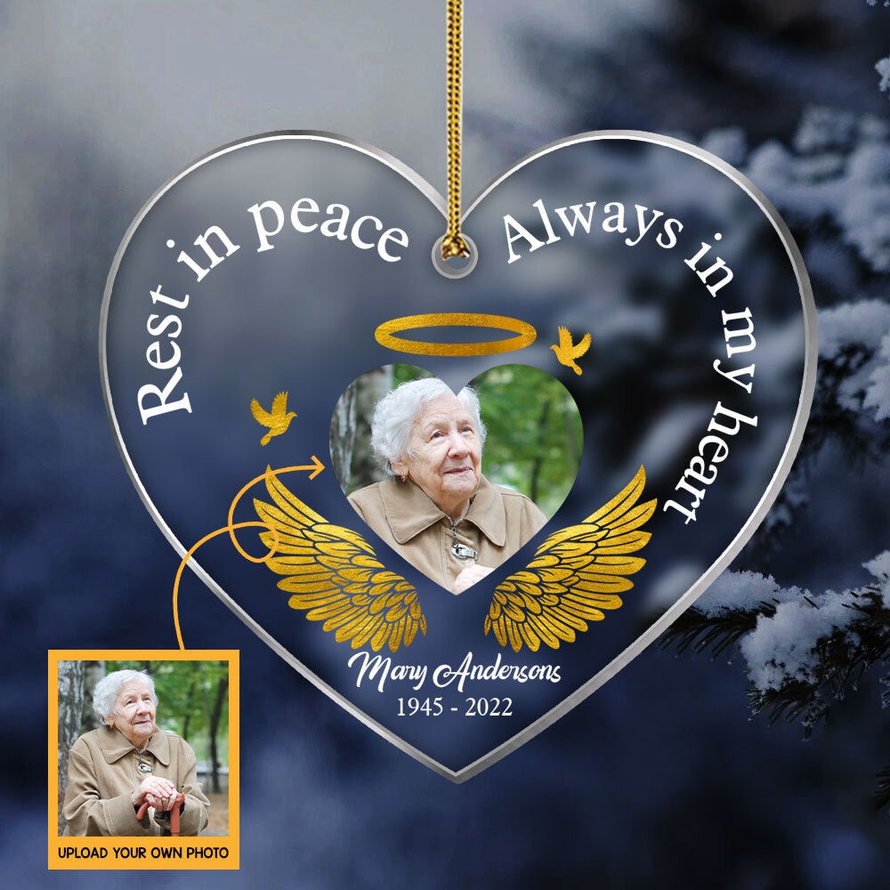 Personalized Christmas Ornament Photo - Memorial Photo Christmas For Loved One
