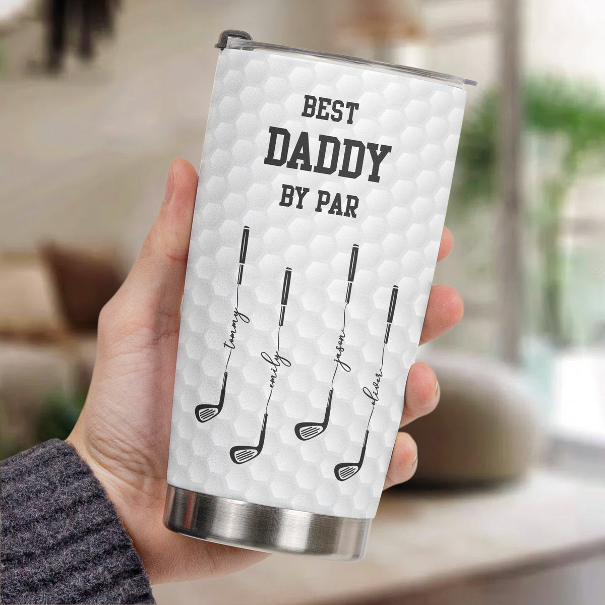 Father's Day Gifts, Best Dad By Par, Best Grandpa By Par - Personalized Tumbler