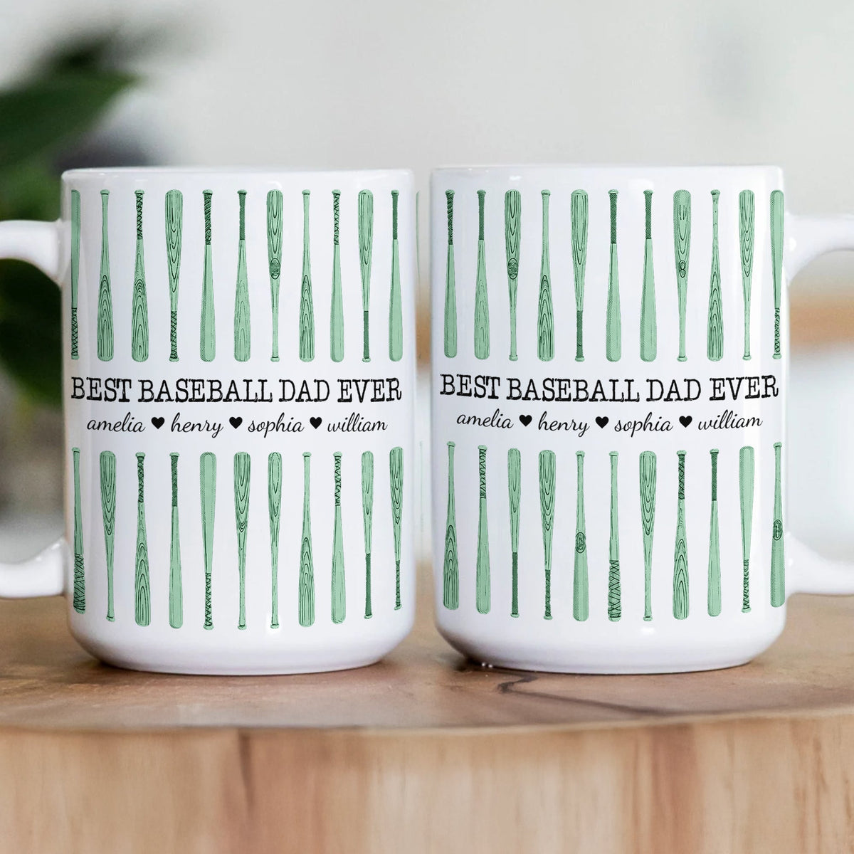 Baseball Dad Custom Name Father's Day Gift For Dad, Husband - Personalized Mug