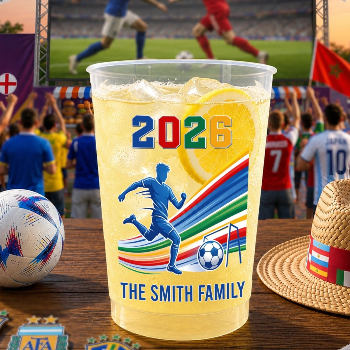 Custom International Soccer Tournament Party Cups - Personalized Birthday Gifts For Soccer Lovers, Sports Fans, Sports Lovers - Fuelling The Football Fever