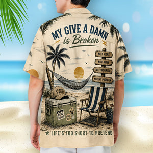 Not My Problem - Personalized Funny Hawaiian Shirt