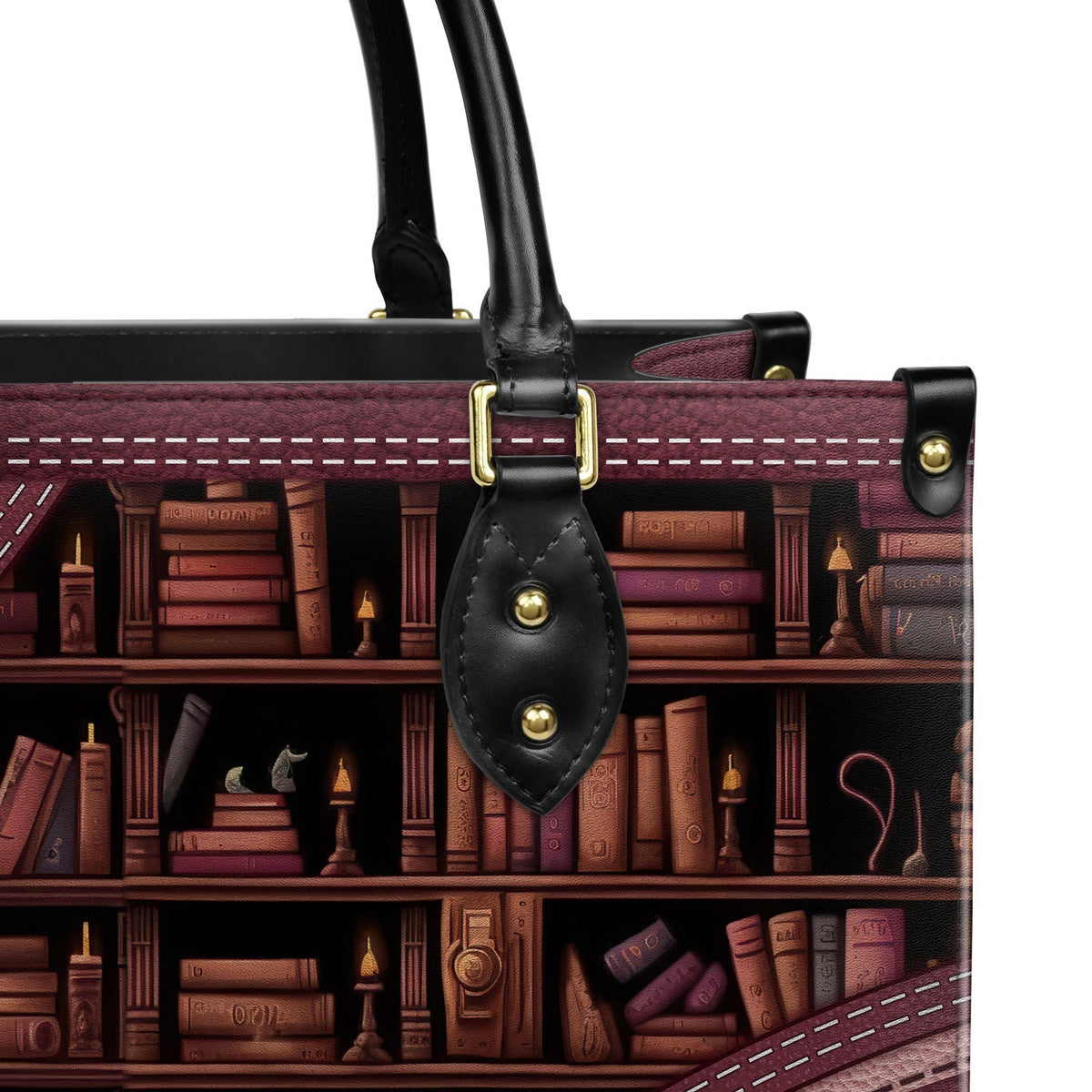 Just A Girl Who Loves Books Personalized Leather Handbag