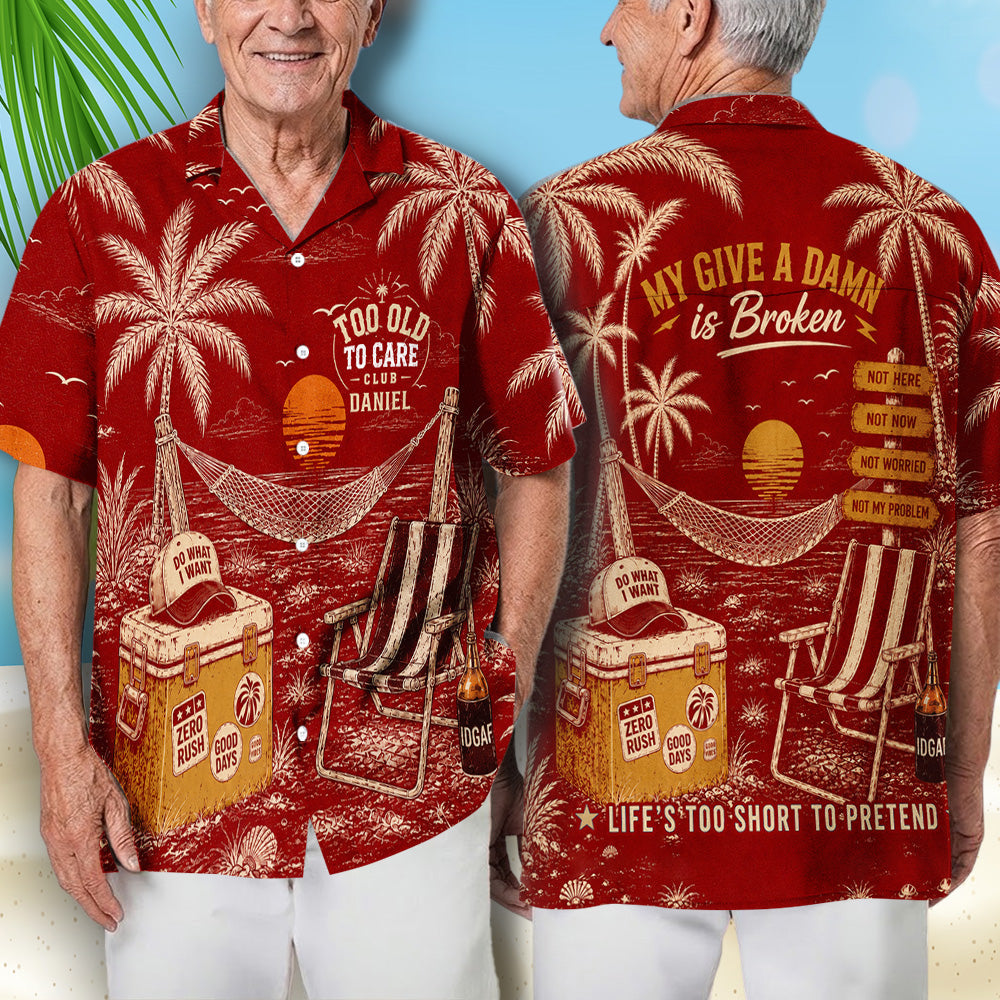 Not My Problem - Personalized Funny Hawaiian Shirt