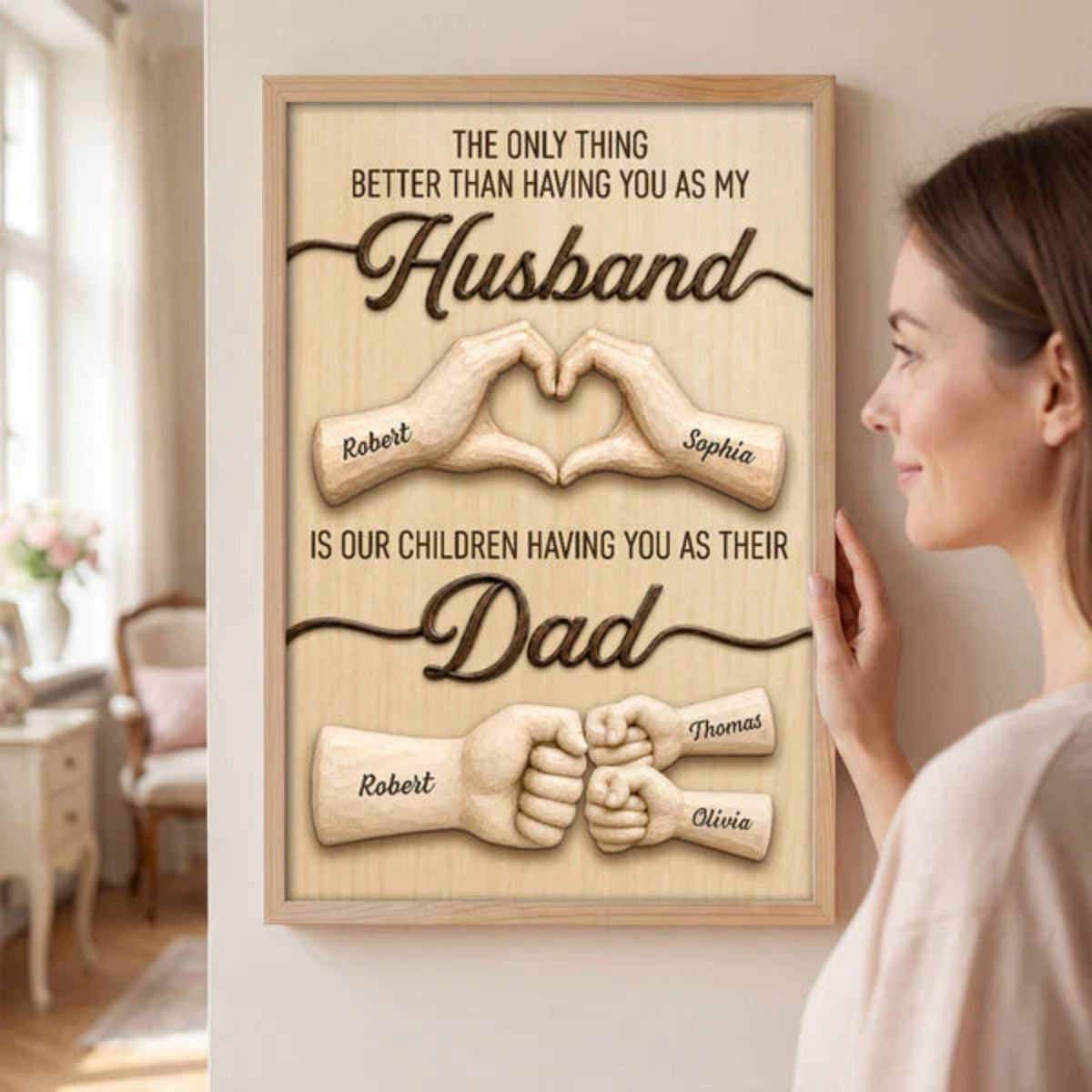 Personalized Poster - Unique Creative Father's Day Gift for Husband and Dad
