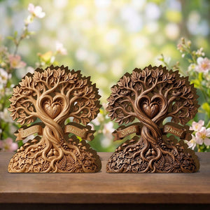 Personalized Couple Tree Wooden Plaque - Wedding Gift, Anniversary Gift