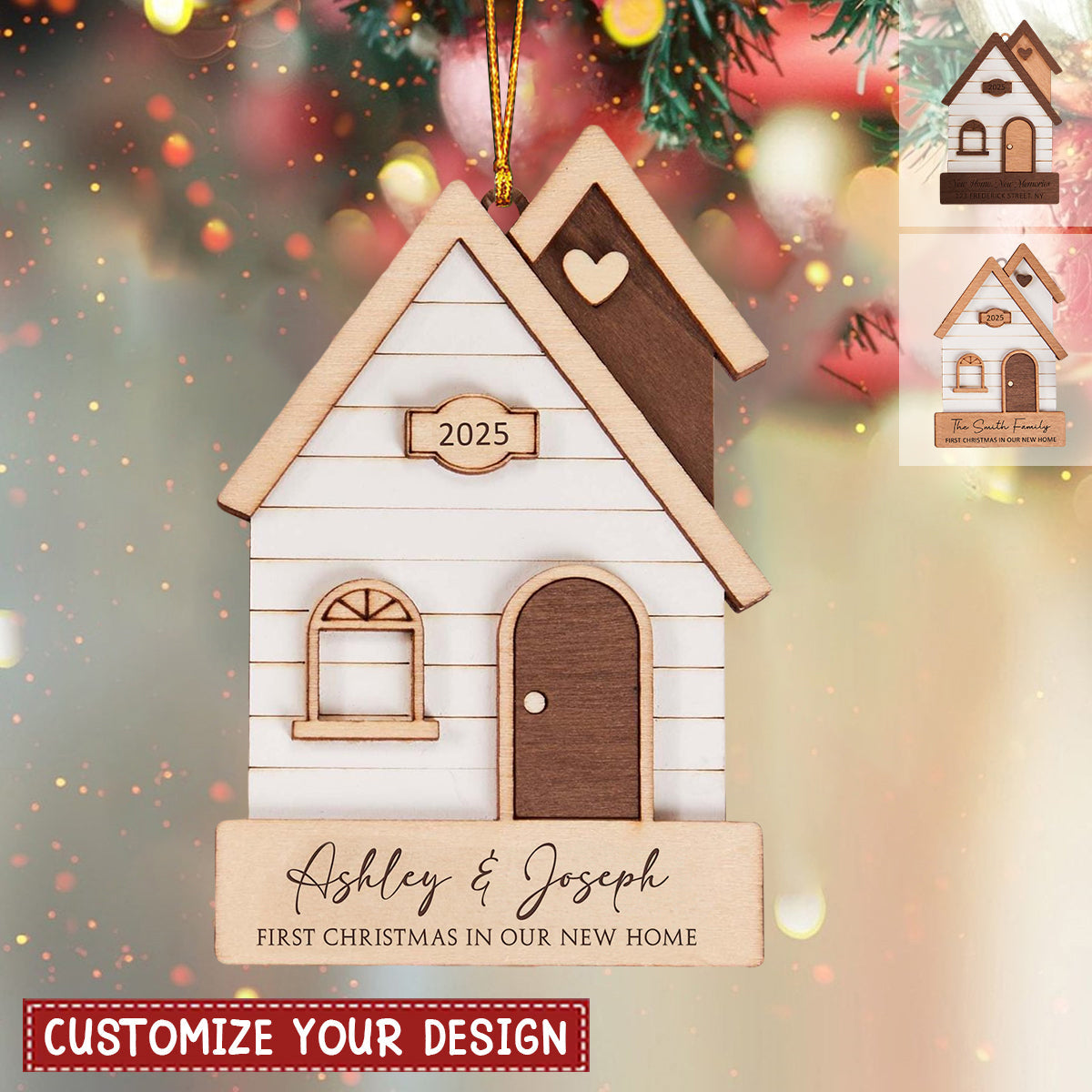 Personalized New Home 2025 Christmas Ornament ,Our First Home Keepsake