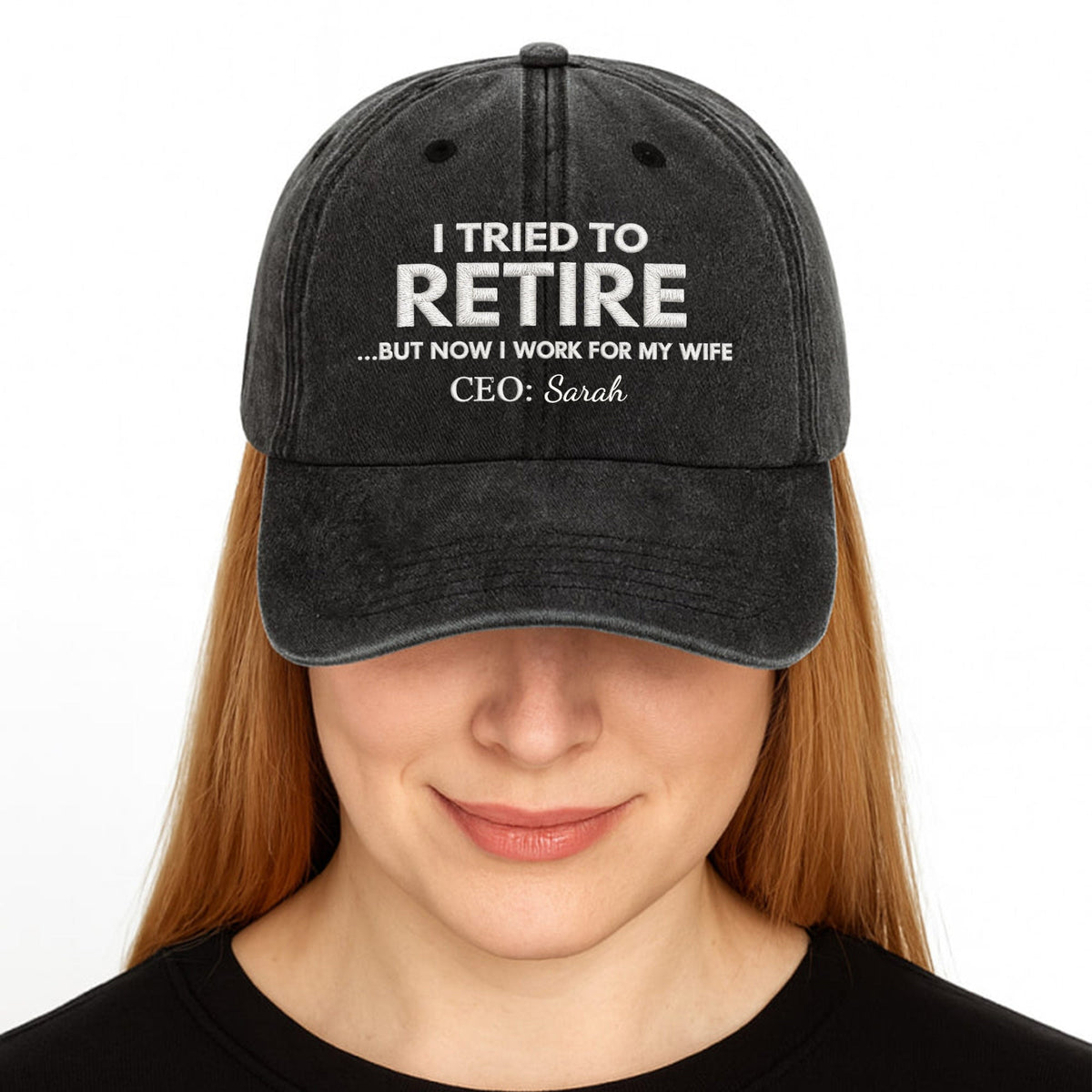I Tried To Retire - Personalized Cap, Gift For Husband,Wife,Couple