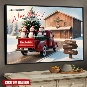 Personalized It's The Most Time Of The Year Family Poster