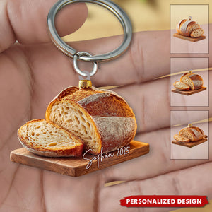 Personalized Sourdough Bread Acrylic Keychain