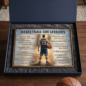 Basketball Life Lessons Personalized Poster - Gift For Basketball Lovers