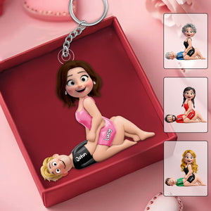 Personalized Naughty Couple Keychain -  Gifts For Couple