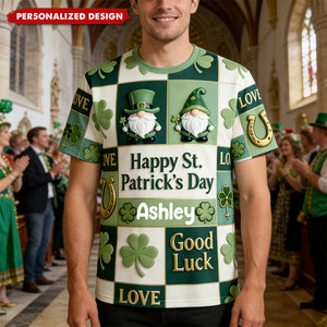 Happy St. Patrick's Day-Personalized Irish T-Shirt
