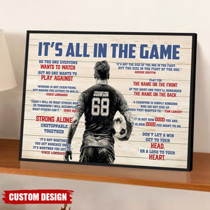 Personalized Soccer Man Poster - Gift For Soccer Lover