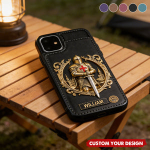 Knight Of God - Personalized Wallet Phone Case