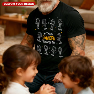 This Grandpa Belongs To Doodle - Personalized Shirt