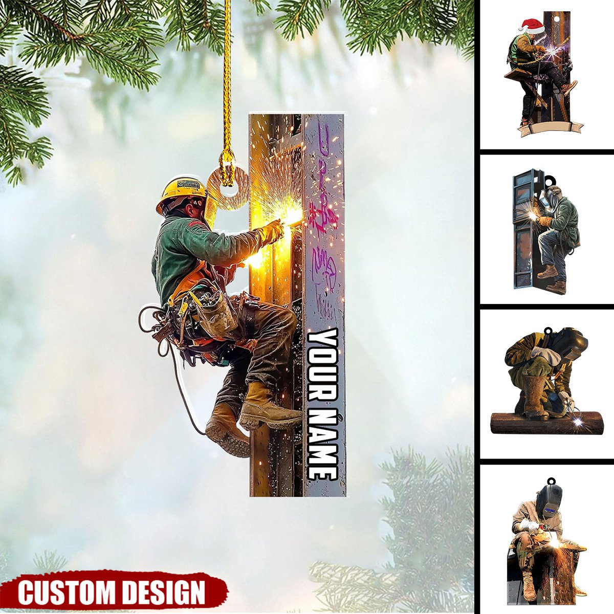 Personalized Ironworker Christmas Ornaments Ornaments - Gifts For Iron Worker-2024 New Release