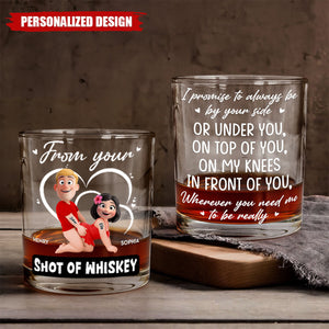 Personalized Promise To Always Be By Your Side Whiskey Glass -Gift For Whiskey Lovers