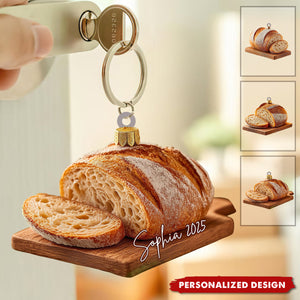 Personalized Sourdough Bread Acrylic Keychain