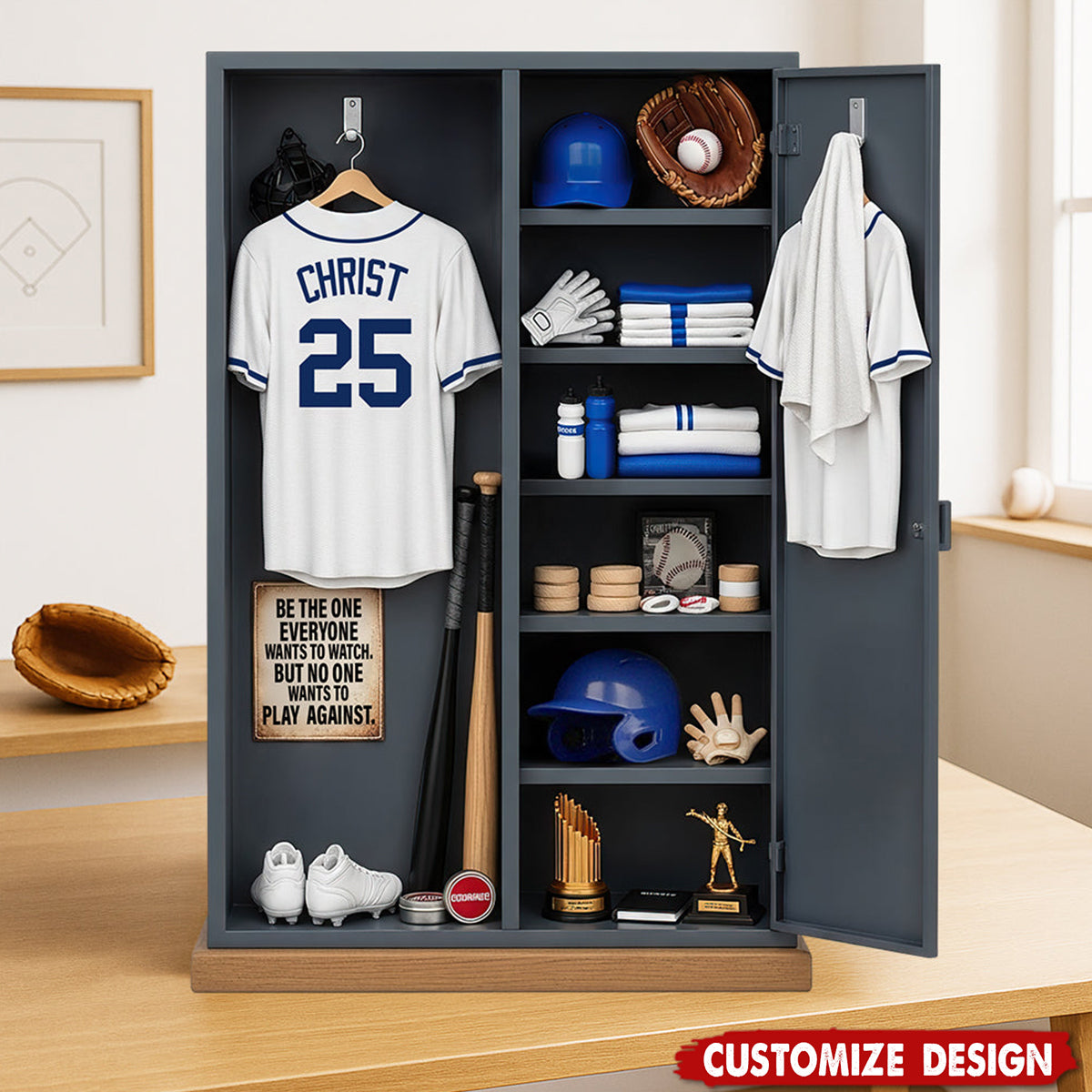 Personalized Baseball Locker Acrylic Plaque - Gifts For Baseball Player