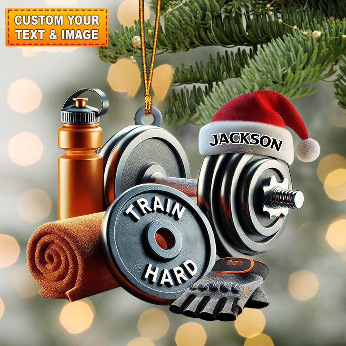 Personalized Fitness Christmas Ornament Gift For Gym Lovers-New Release