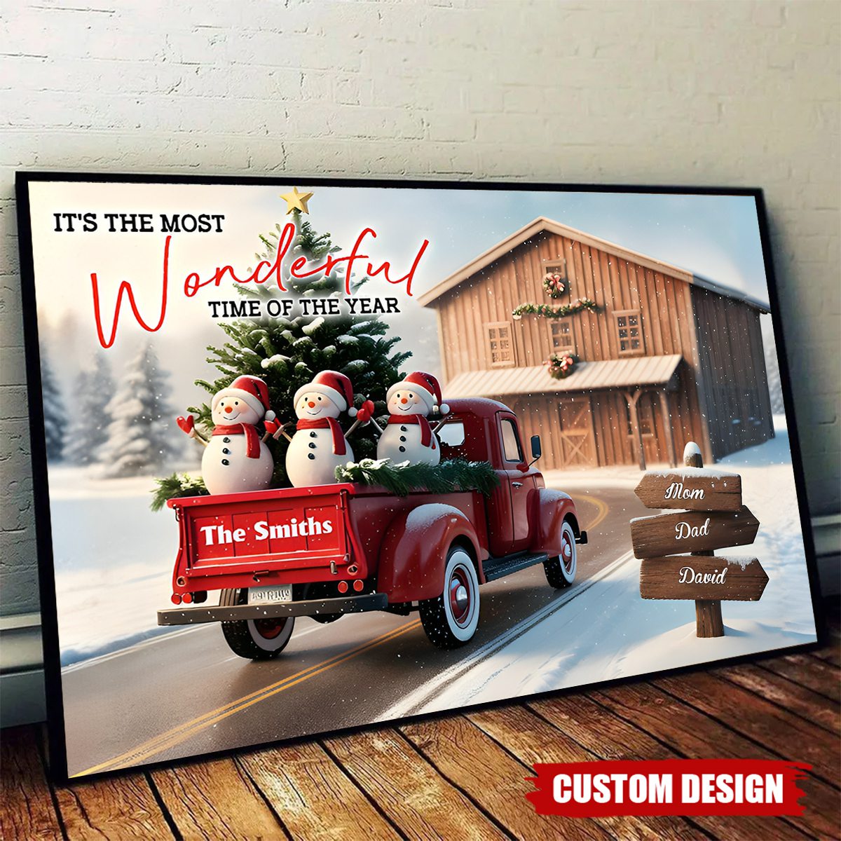 Personalized It's The Most Time Of The Year Family Poster