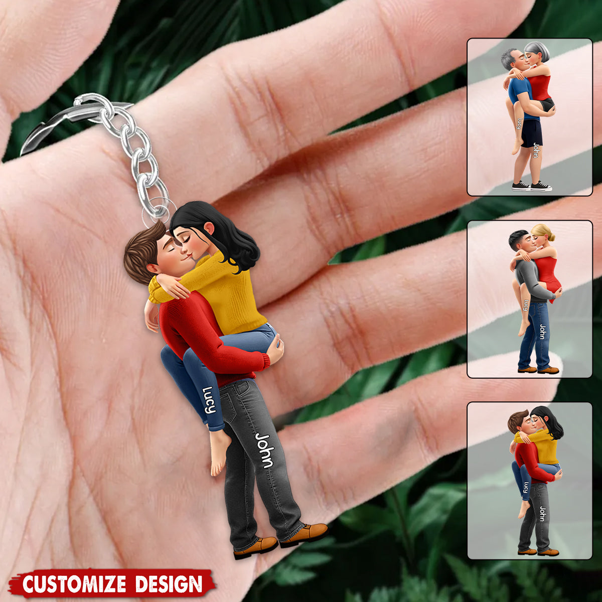 Couple Key Chain New Release - Personalized Couple Acrylic Keychain - Gifts For Couple ...