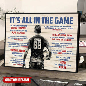 Personalized Soccer Man Poster - Gift For Soccer Lover