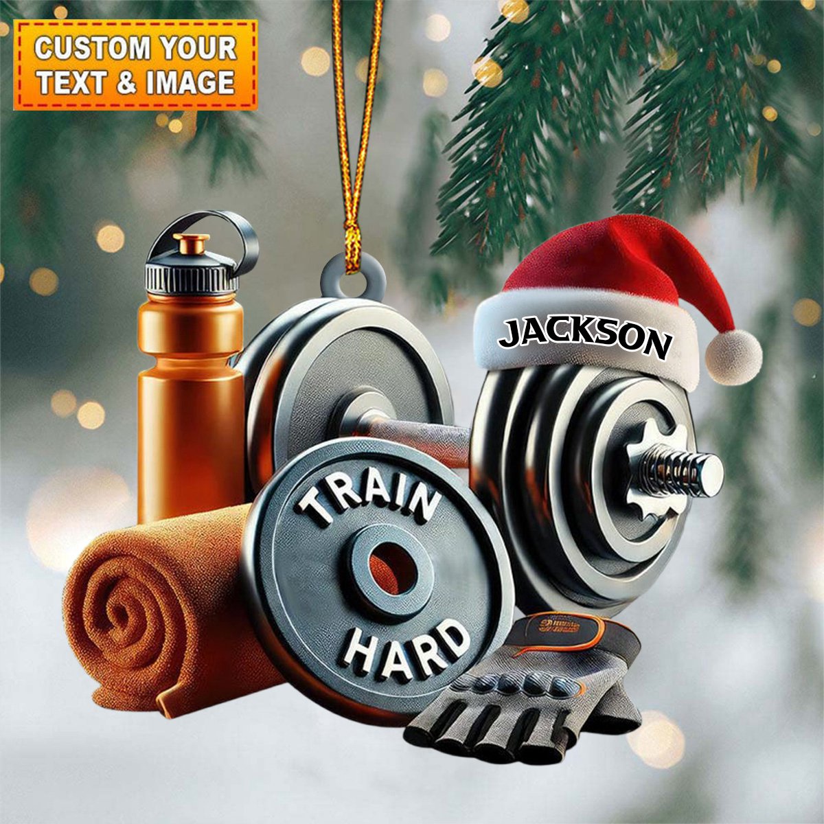 Personalized Fitness Christmas Ornament Gift For Gym Lovers-New Release