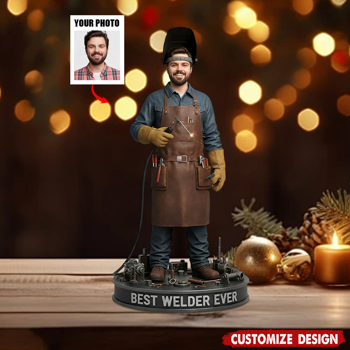 Custom Gift For Welder - Personalized Welder Custom Shaped Acrylic Plaque