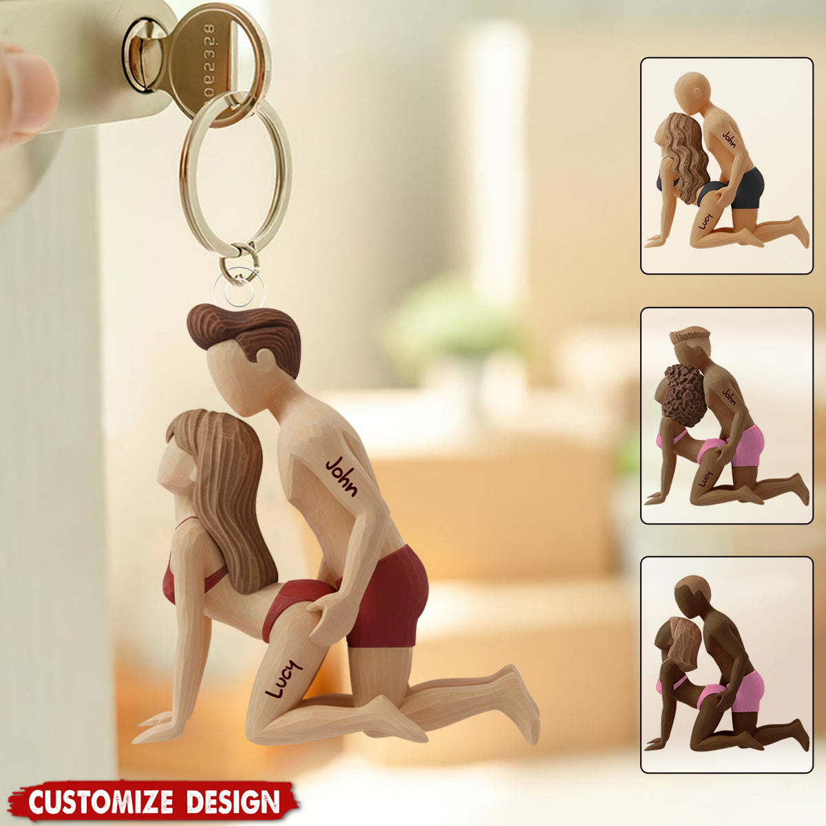 You Are My Favorite Thing - Personalized Acrylic Keychain - Gift For Couples