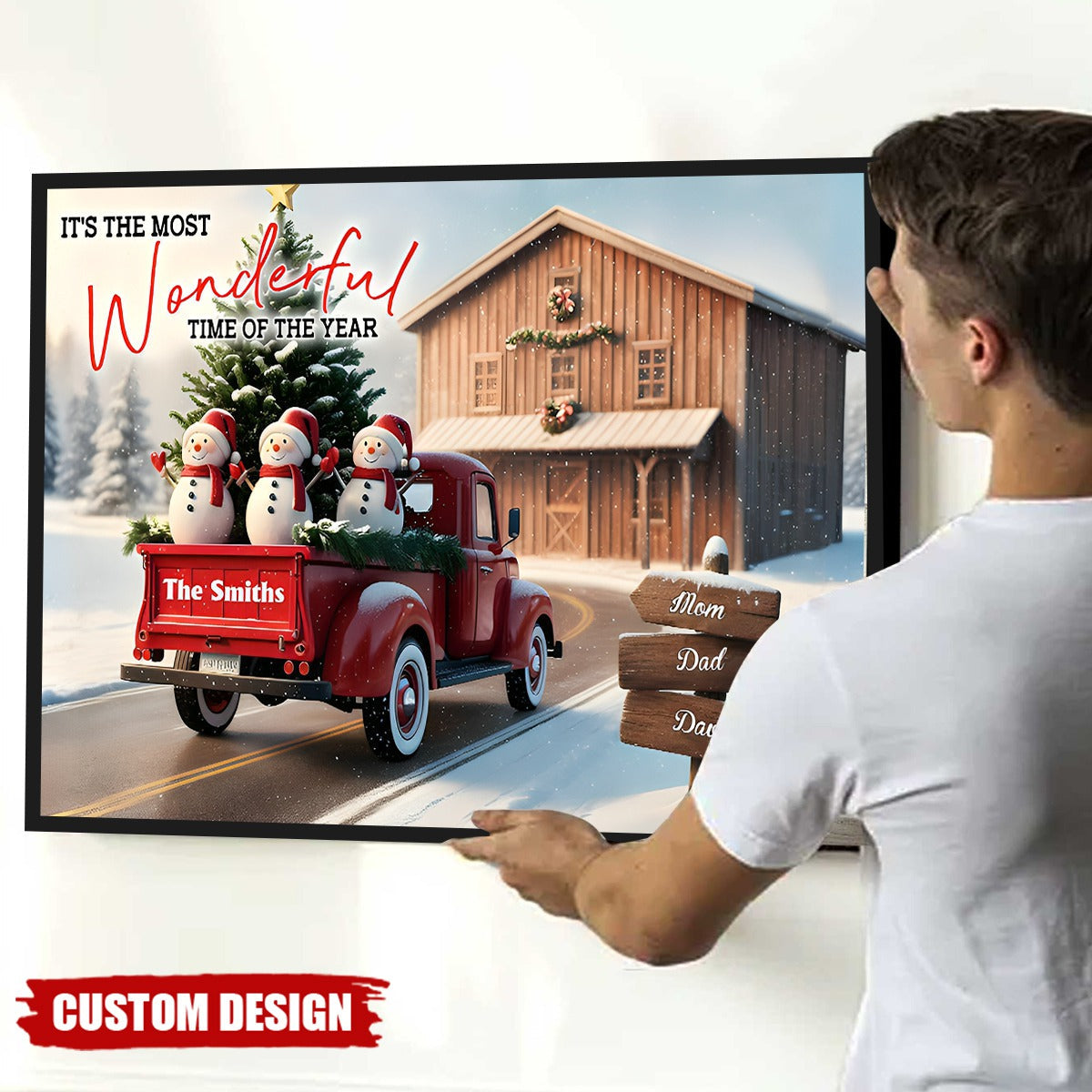 Personalized It's The Most Time Of The Year Family Poster