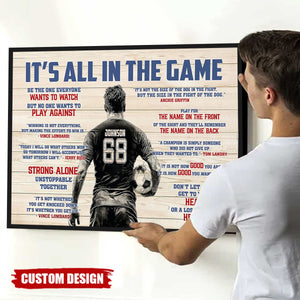 Personalized Soccer Man Poster - Gift For Soccer Lover