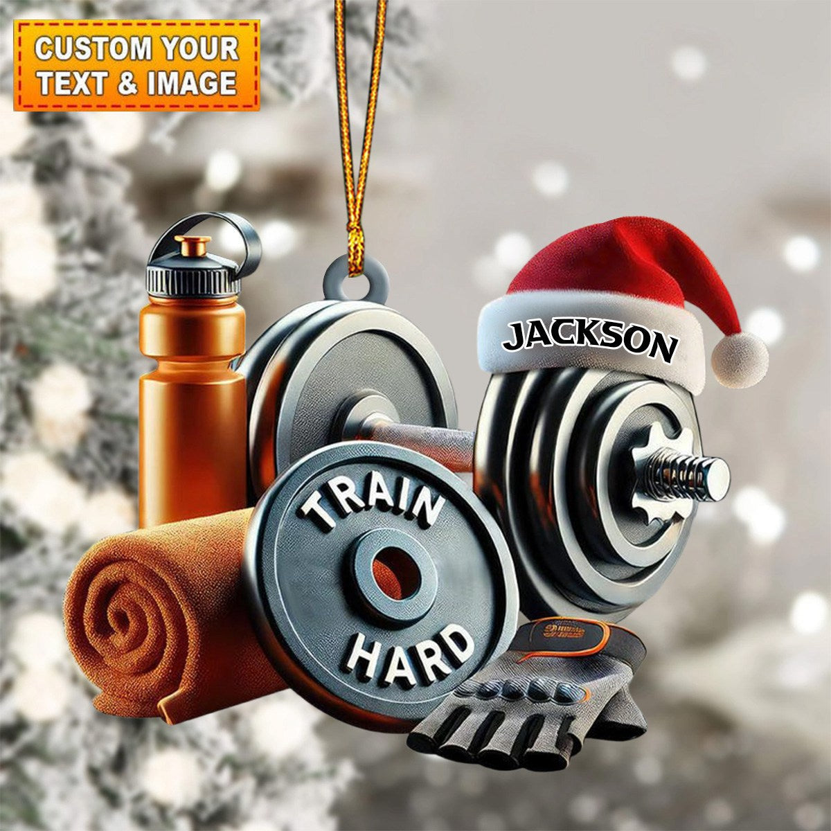 Personalized Fitness Christmas Ornament Gift For Gym Lovers-New Release