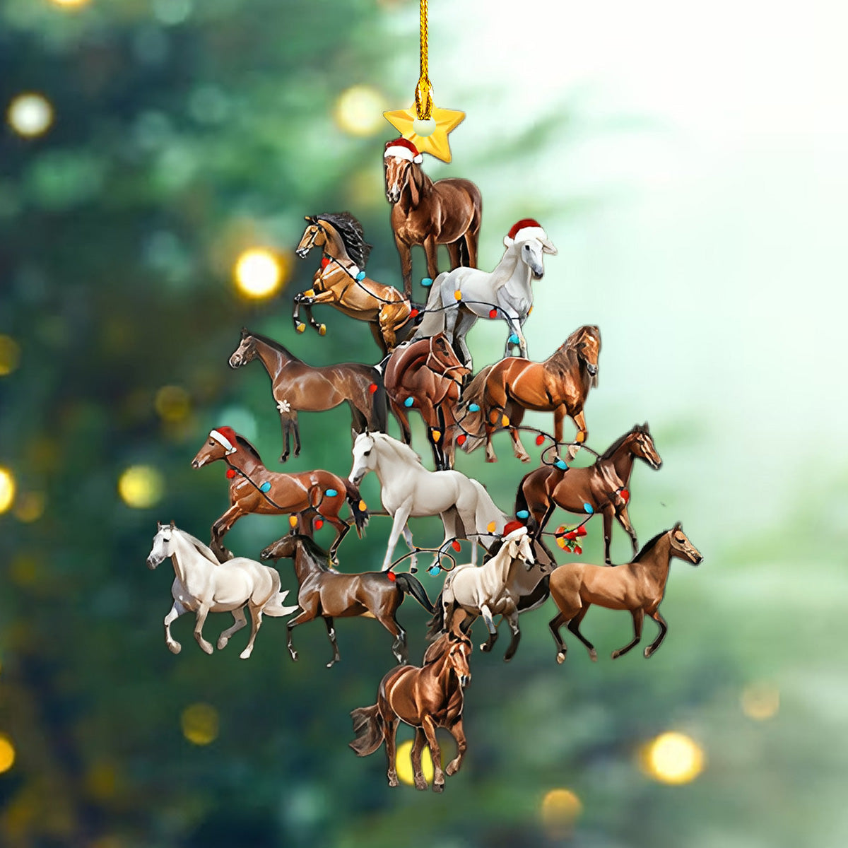 Horse Christmas Ornament-Gift For Horse Lover-2024 New Release