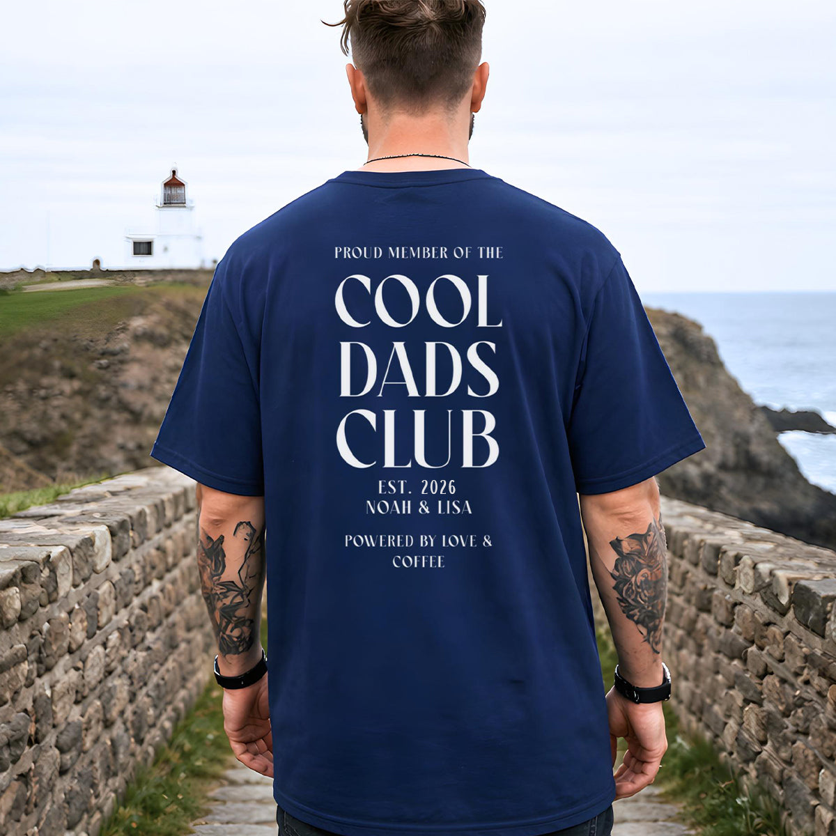 Personalized Cool Dads Club Papa T-Shirt - Gift For Dad Grandpa