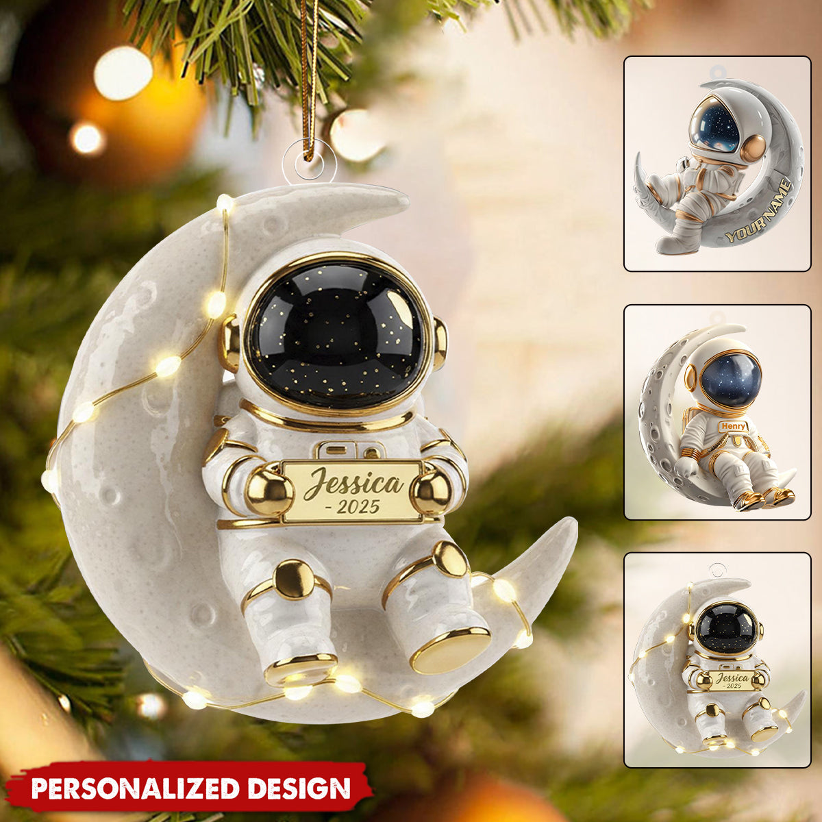 Personalized Astronaut Christmas Ornament-Astronaut Gift
