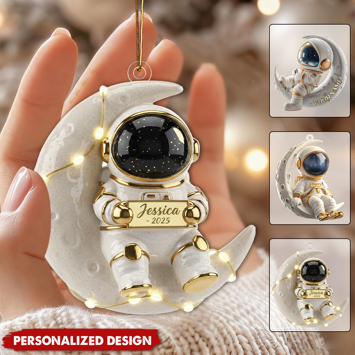 Personalized Astronaut Christmas Ornament-Astronaut Gift